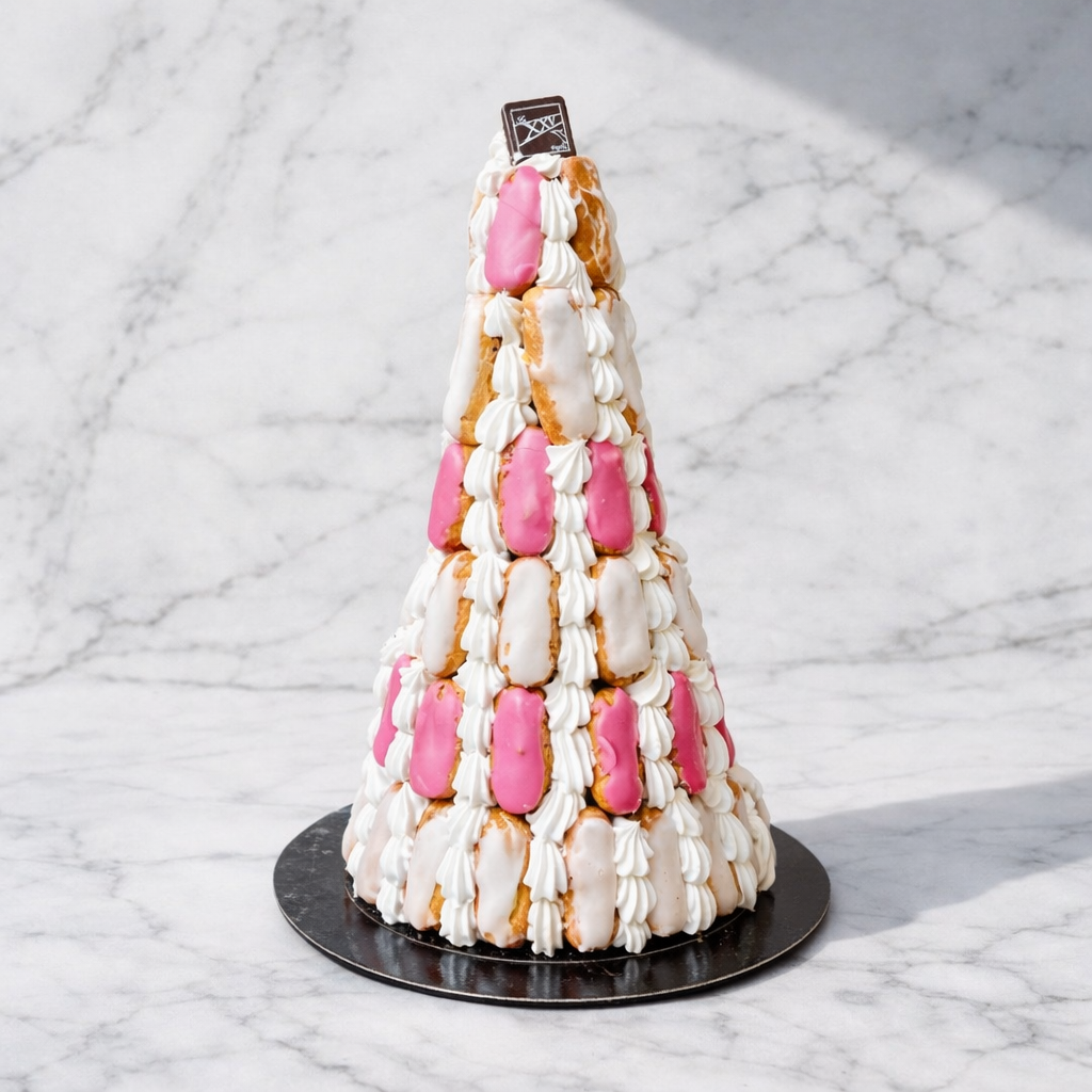 Cone Caroline vanille framboise 10-12 personnes