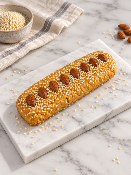 Boulou aux amandes et sésame du XXV, spécialité de Roch Hachana
