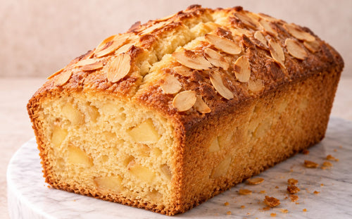 Cake aux pommes et amandes effilées du XXV, pâtisserie cacher à Paris