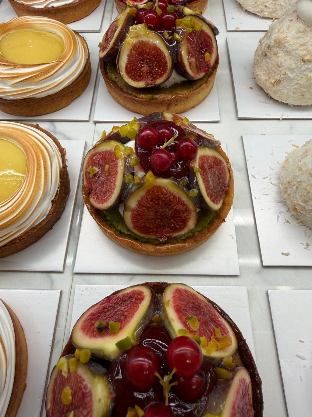 Tarte aux figues fraîches du XXV en vitrine