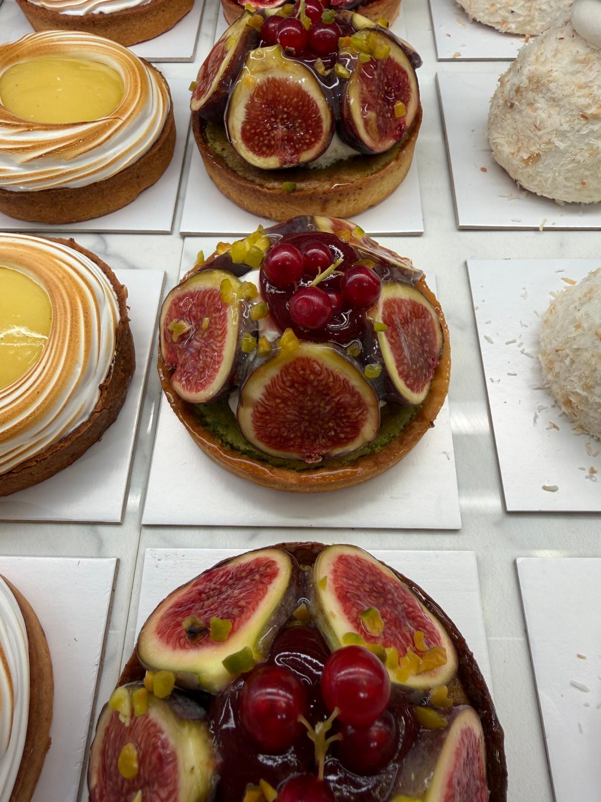 Tarte aux figues fraîches du XXV en vitrine